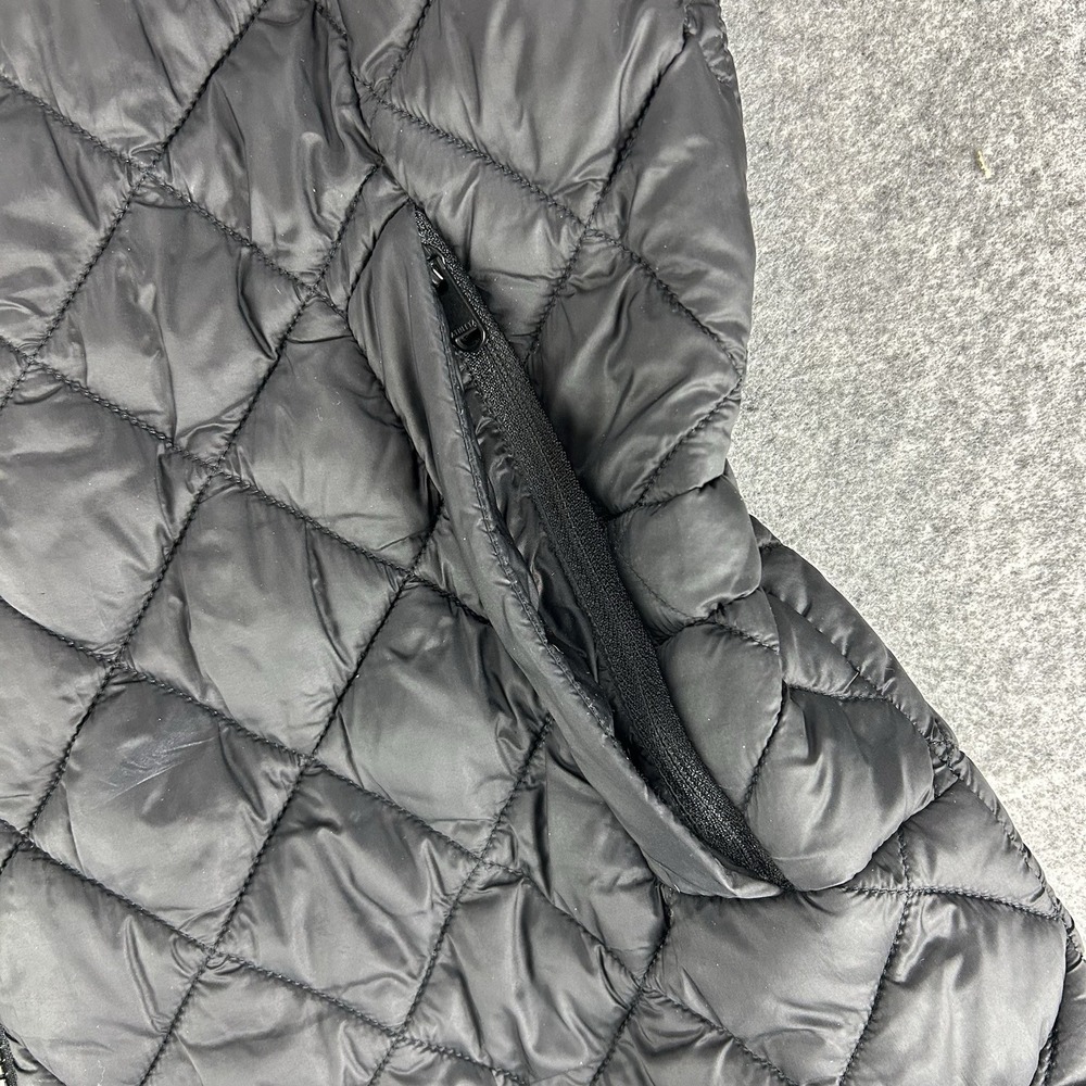 Athleta Whisper Featherless Women's Medium Puffer Vest Full Zip Black Quilted - Picture 6 of 12